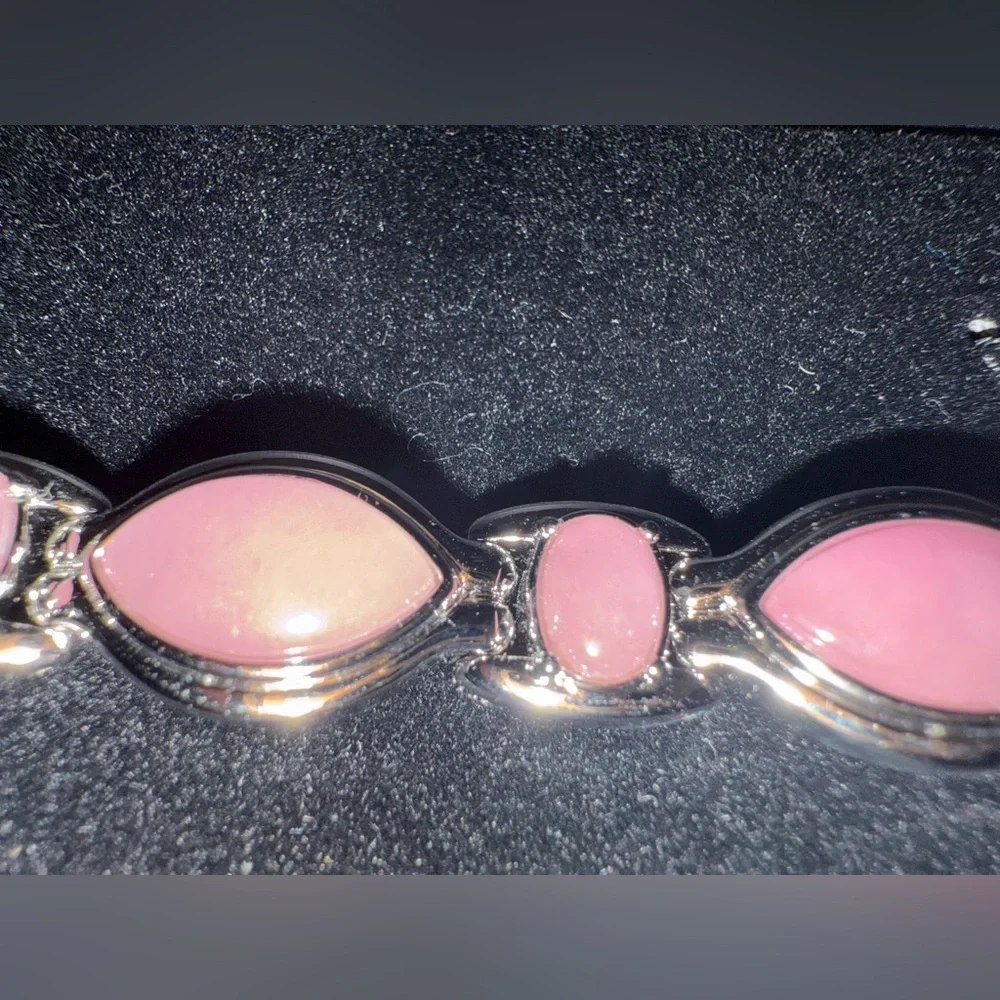BADAVICI New Quartz Watch Original Box stainless steel Pink‎ Cabochons Links